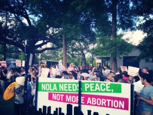NOLA Needs Peace Rally. Personal Photo of Author.