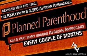 Planned Parenthood Ku Klux Klan KKK death toll