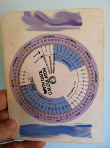 Pregnancy Wheel, aka Due Date Calculator. 1991