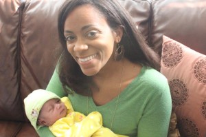 I got to hold Daphney as a newborn! 