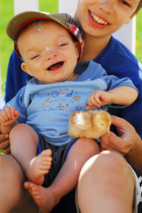 Dominic Pio turns one.