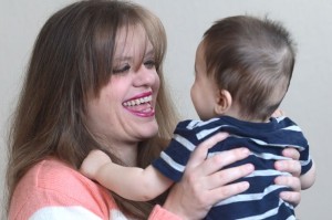 Helen Dean and her son, Amin. (Photo credit: Wales News Service)