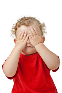 Peek-a-boo! I see goo!