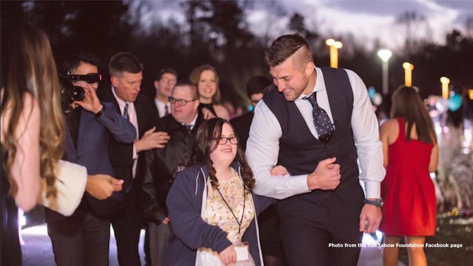 Tim Tebow, pro-life, Night to Shine