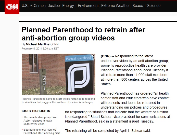 Image: CNN Planned Parenthood to retrain