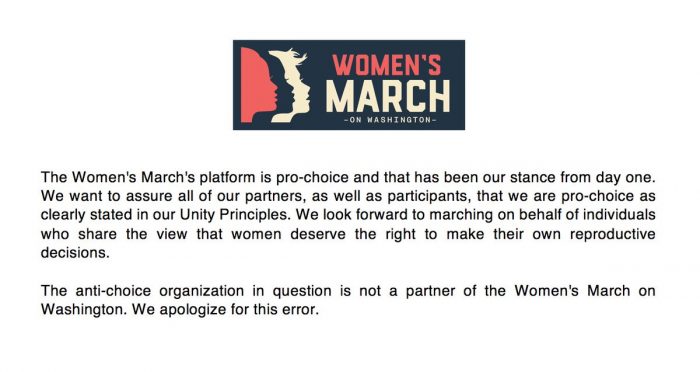 photo via women's march twitter account