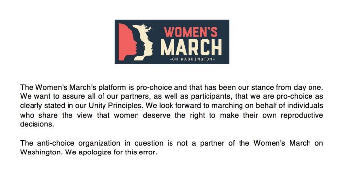 photo via women's march twitter account