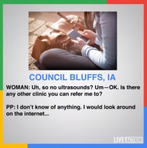 Planned Parenthood Iowa told patient to Google Prenatal Care