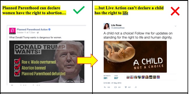Twitter and Live Action pro-life messages Example 3