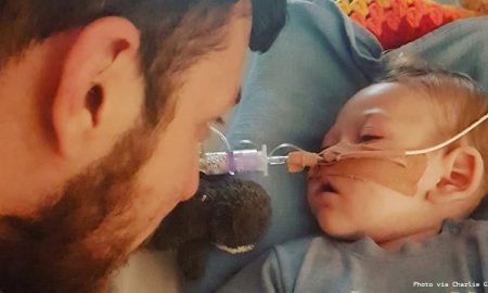 Charlie Gard, who was taken off life support despite his parents' best efforts, and his father.