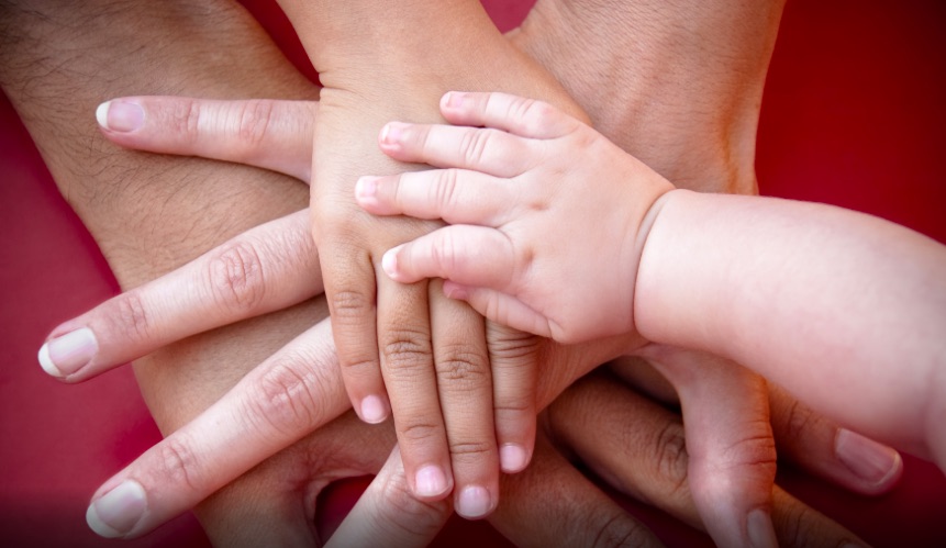 hands, family, foster care, NARAL and parenting, parental leave