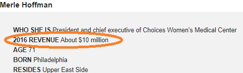 Merle Hoffman Abortion Millionaire (Image: Crain's Business)