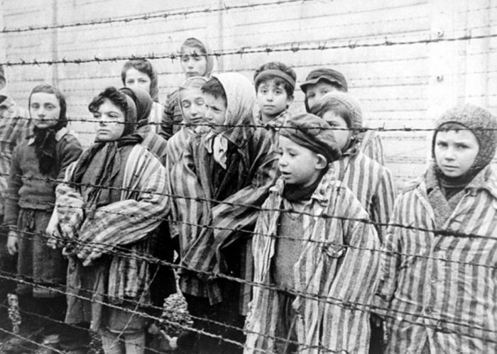 Children in Auschwitz, victims of a human rights injustice, like the victims of abortion.