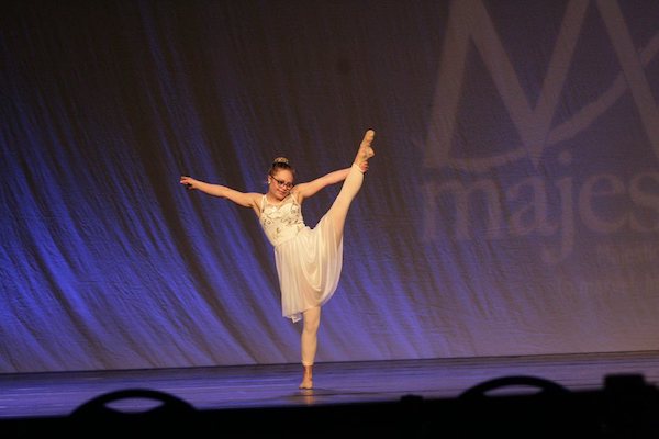 Mikayla Holmgren, contestant for Miss Minnesota who has Down syndrome, dances, after doctors said she might never walk or talk.