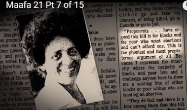 Rep. June Franklin was one of many Black women who opposed abortion.