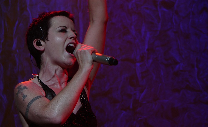 Dolores O'Riordan, lead singer of The Cranberries.