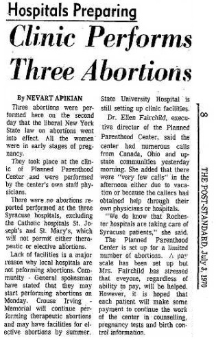 Image of article on Planned Parenthood 