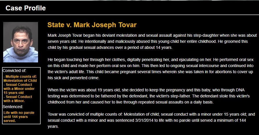 Mark Tovar took victim to Planned Parenthood