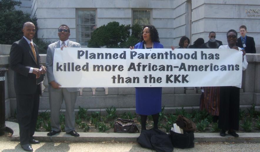 Image: Black leaders compare Planned Parenthood to the Klan