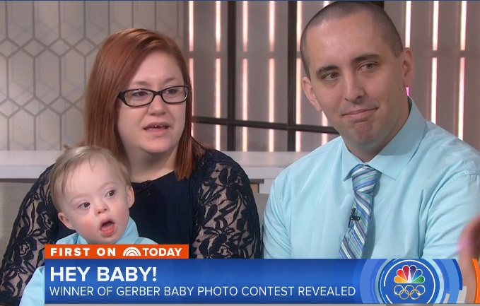 Image: Gerber baby Lucas along with his parents on Today Show