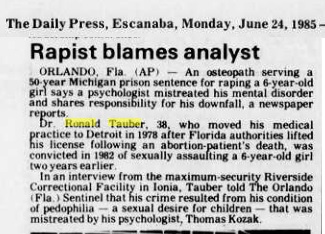 Article: Abortion doctor admits pedophile