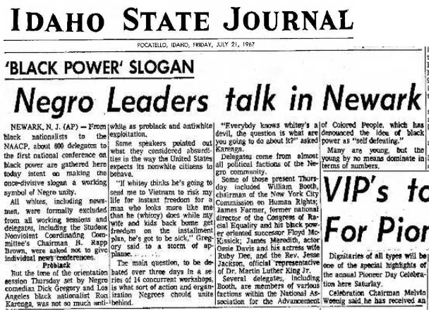 Image: 1967 First National Conference on Black Power