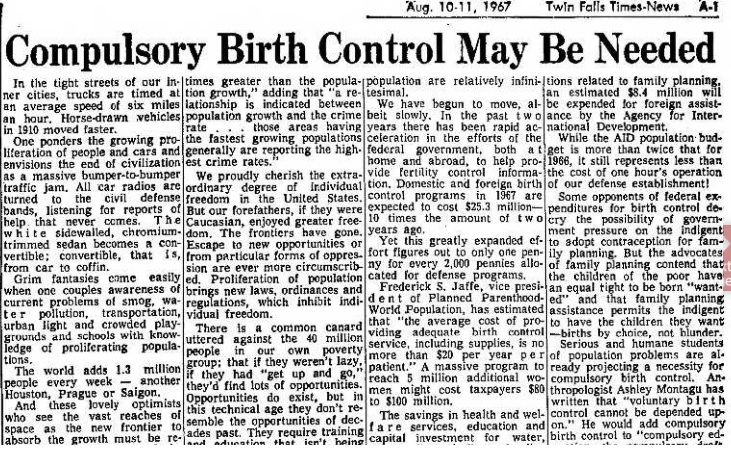 Image: Compulsory Birth Control article