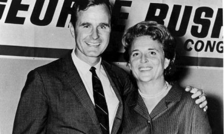 Image: George HW Bush elected to Congress 1966 with wife Barbara (Image credit: Credit: George Bush Presidential Library and Museum)