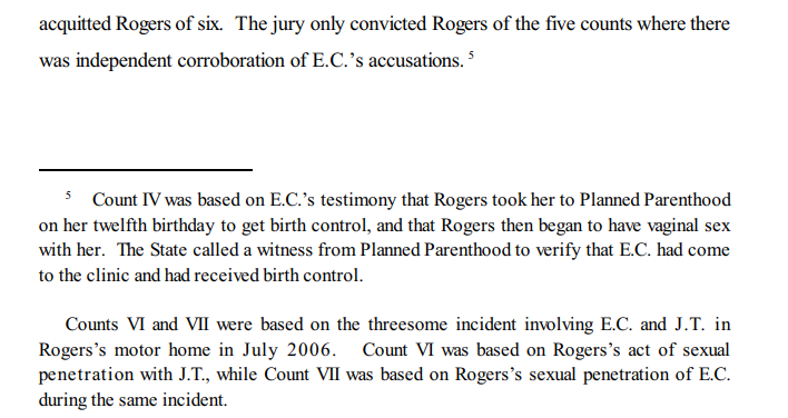 Image: court document pedophile used Planned Parenthood 