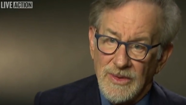 Image: Steven Spielberg in Aiding Abusers video from Live Action