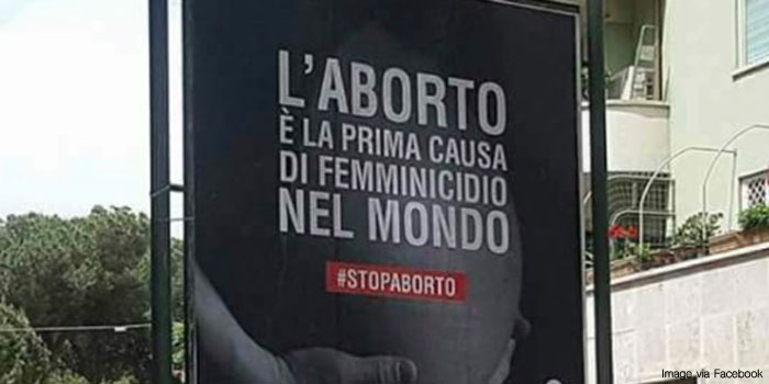 pro-life poster Italy