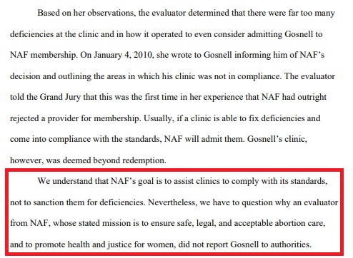 Image: Gosnell grand jury report says NAF failed to report the abortionist to authorities