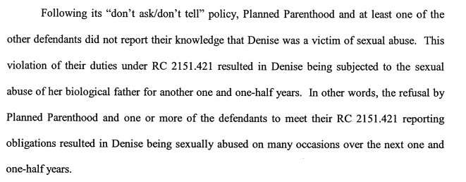 Image: Planned Parenthood failed to report sexual abuse of Denise Fairbanks