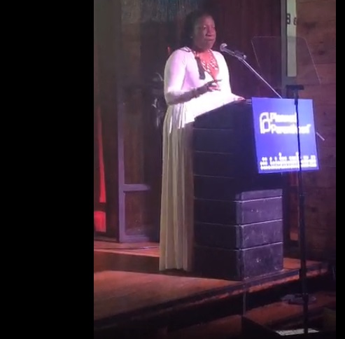 Image: Tarana Burke supports Planned Parenthood (speech Jan 2018)