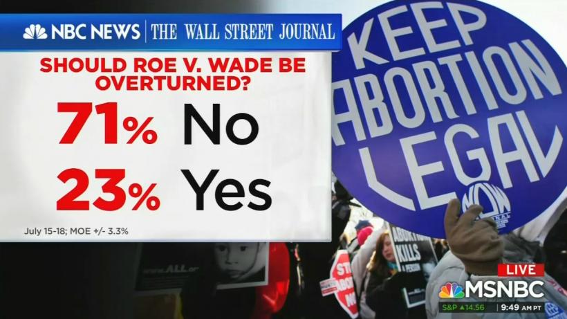 Roe v. Wade poll screenshot