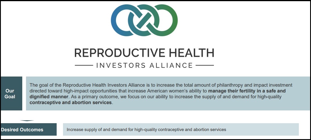 Image: TARA Reproductive Health Investors Alliance Goal