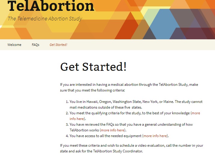 Image: Telebortion website