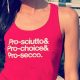 pro-choice vegan shirt