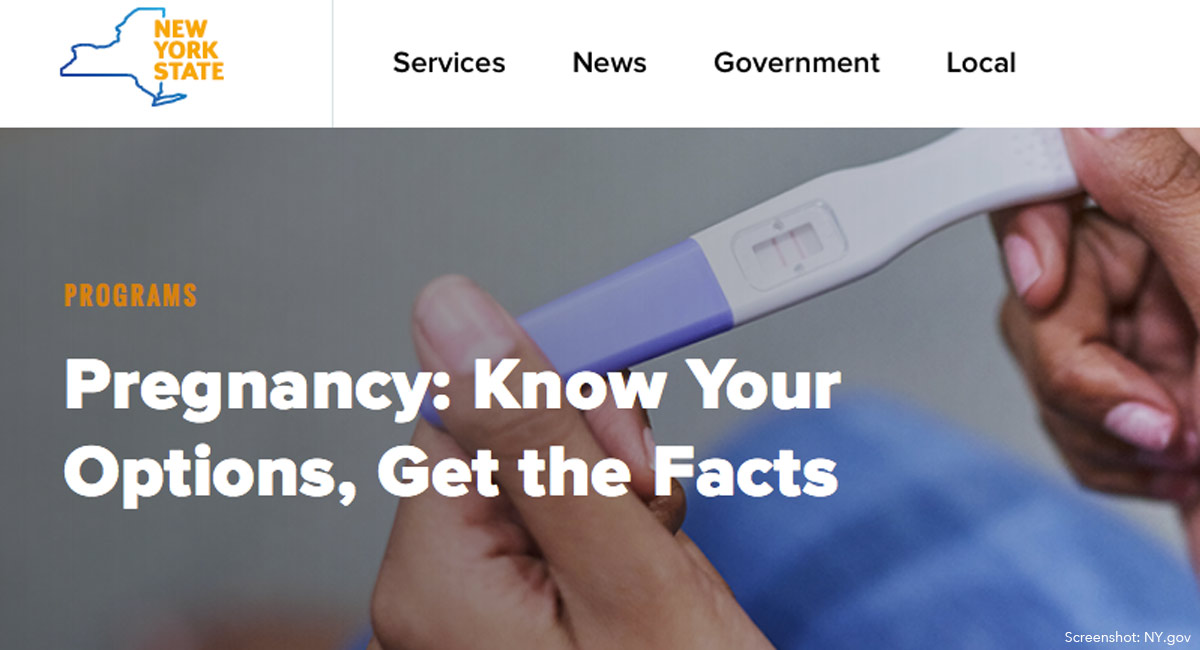 anti-pregnancy centers campaign NY