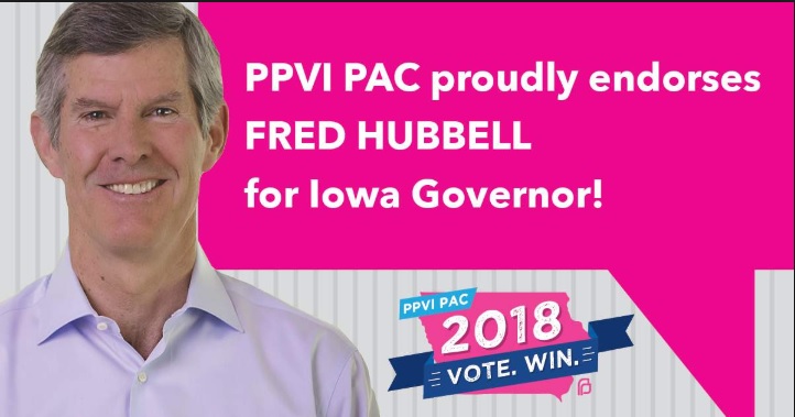 Image: Fred Hubbell endorsed by Planned Parenthood