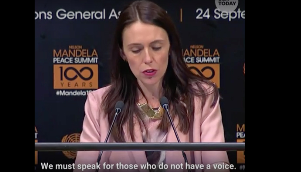 New Zealand prime minister Jacinda Ardern