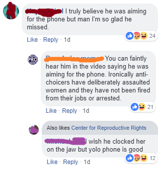 abortion supporters condone violence