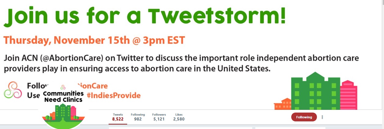 Image: Abortion Care Network Tweetfest (Image: ACN Twitter) 