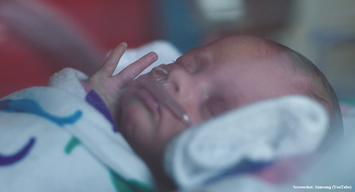 premature baby Samsung ad