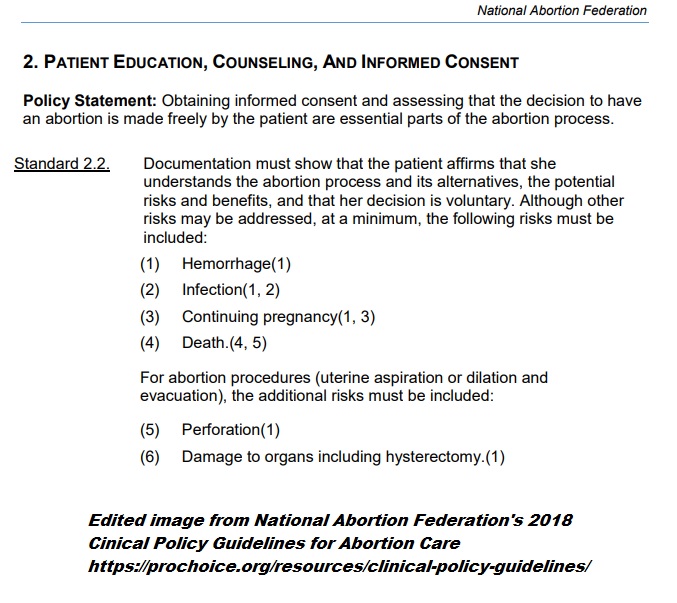 Image: NAF 2018 Clinical Guidelines first trimester abortion risk