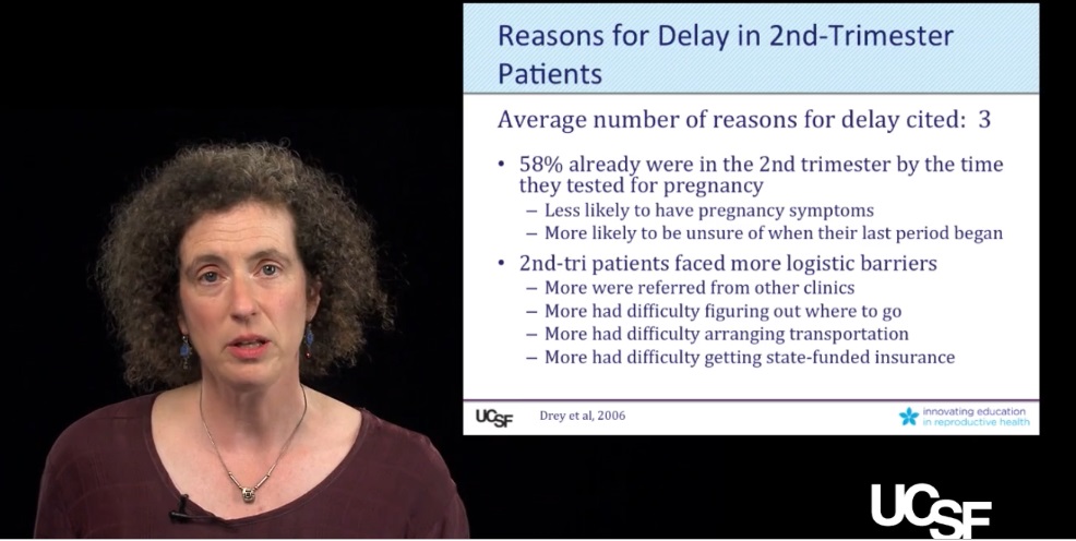 Use for USF Only Image: Eleanor Drey her clinic results on why women obtained late abortion