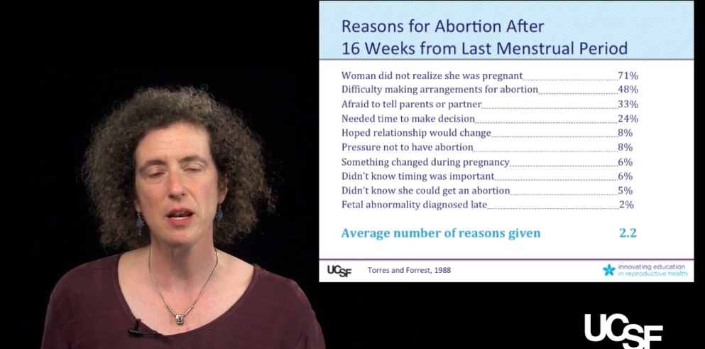 Image: Eleanor Drey on reasons women obtain later abortion