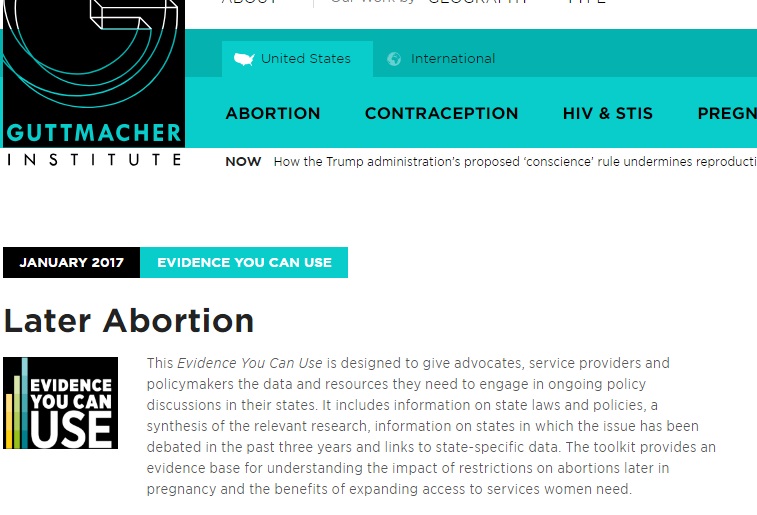 Image: Guttmacher Jan 2017 uses term later abortion