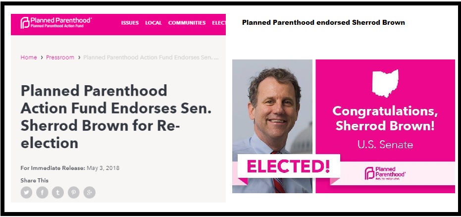 Image: Planned Parenthood endorsed Sherrod Brown