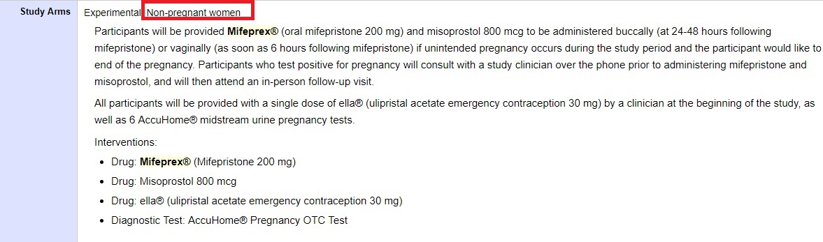 Image: Abortion drug study for non pregnant women Daniel Grossman